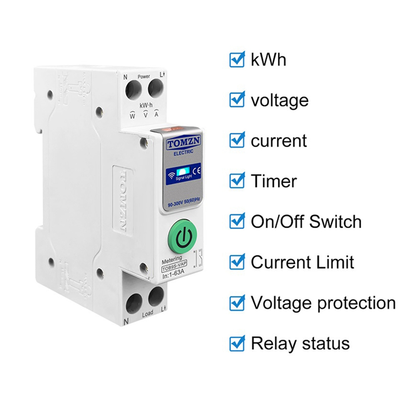 ABDE-TOMZN TOB9S-VAP TUYA Smar - Energy Monitor Meter review and price
