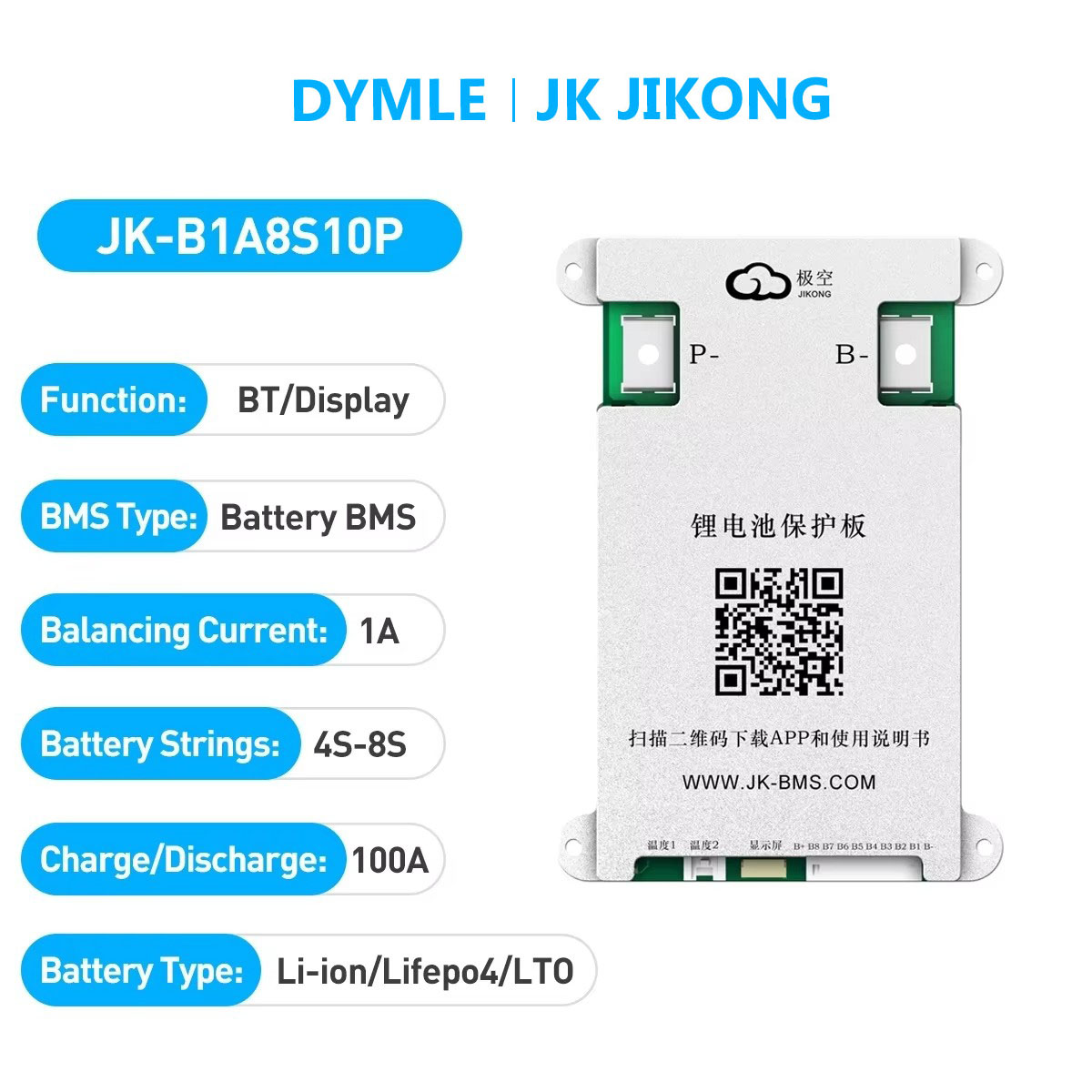 JK JIKONG B1A8S10P Smart Activ - Lithium Battery 12V review and price