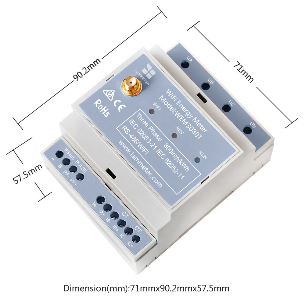 Bidirectional 3-Phase Energy M - Energy Monitor Meter review and price