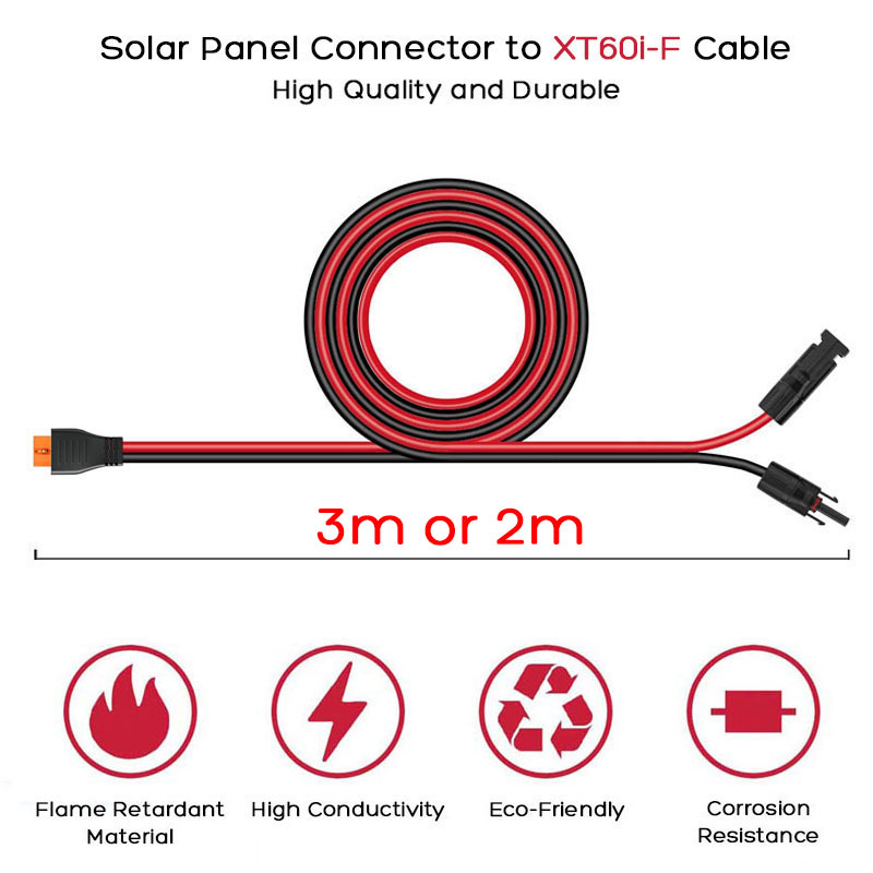 3m 2m Solar Panel to XT60i-F C - Solar Generator review and price